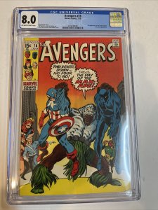 Avengers (1970) # 78 (CGC 8.0) Tom Palmer Classic Cover | 1st App Lethal Legion