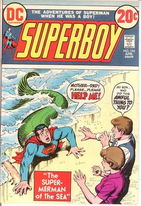 SUPERBOY 194 F-VF  April 1973 COMICS BOOK