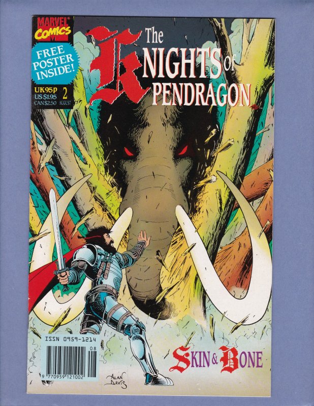 Knights of the Pendragon #1(x3) 2 3 4 Captain Britain Marvel UK 1990