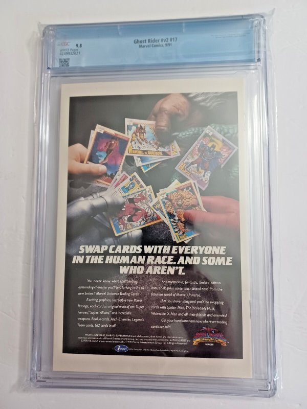 Ghost Rider vol.2 #17 - Spider-man - Texeira - 1991 - CGC 9.8