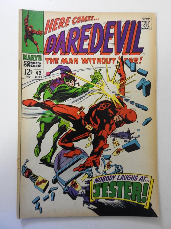 Daredevil #42 (1968) VG- Condition cover and 1st 2 wraps detached bottom staple