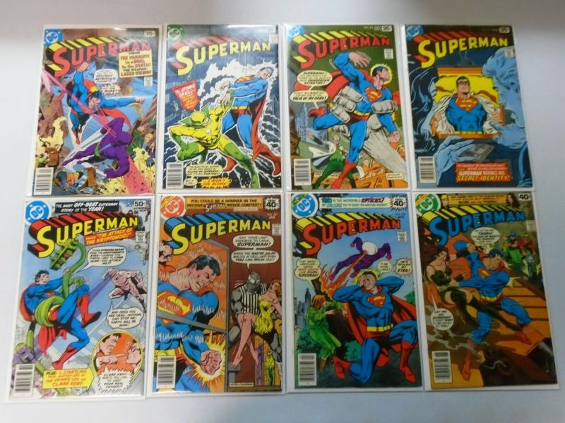 Superman Comic Lot From:#306-346, 20 Different, Average 6.0/FN (1976-1980)