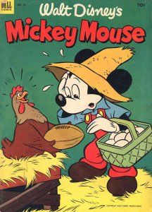 Mickey Mouse (Walt Disney's) #32 GD ; Dell | low grade comic August 1953 Footbal