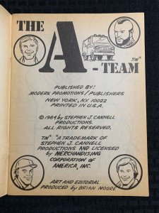 1984 THE A-TEAM Coloring & Activity Book VG+ 4.5 New Adventures UNUSED