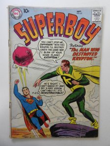Superboy #67 (1958) GD/VG Condition! Moisture stain