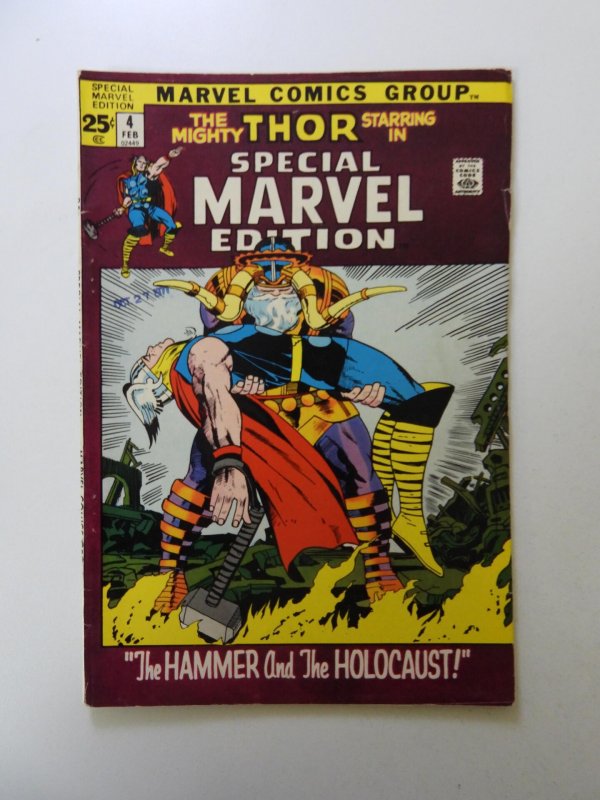 Special Marvel Edition 4 1972 Fnvf Condition Comic Books Bronze
