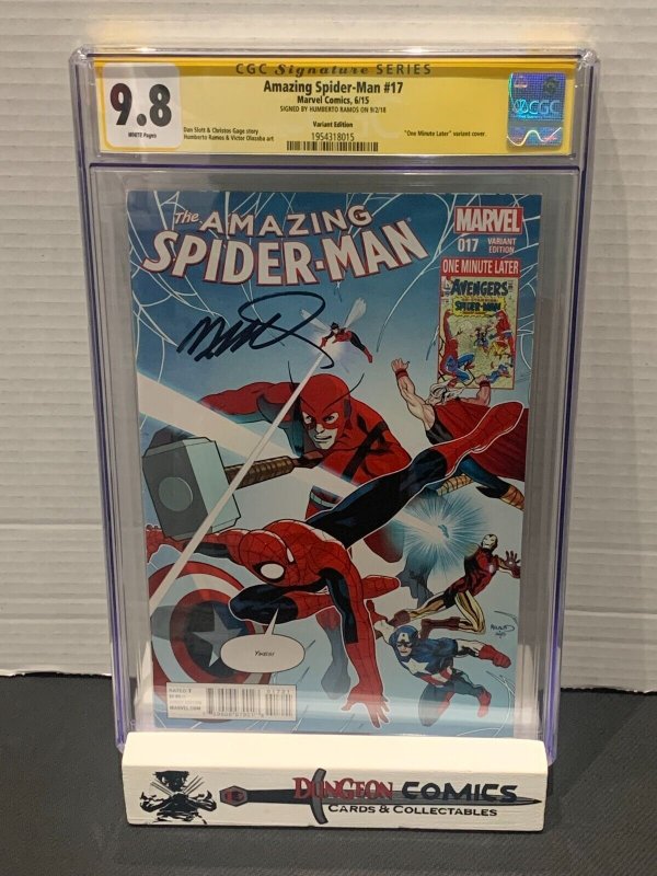 Amazing Spider-Man Vol 3 # 17 One Minute Later CGC 9.8 SS Humberto Ramos [GC39]