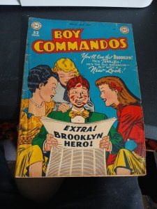 Boy Commandos #35 Dc Comics 1949 Golden Age Scarce 2nd To Last Issue Precode