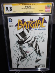 Batgirl #38 CGC (9.8) Signed & Sketched by Guillem March - 2015