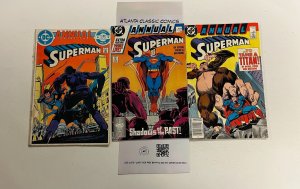 3 Superman Annuals DC Comics Books #1 2 9 Stern 34 JW5