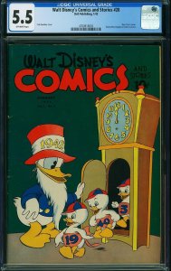 Walt Disney's Comics and Stories #28 (1943) CGC 5.5