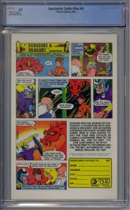 SPECTACULAR SPIDER-MAN #64 CGC 8.5 1ST CLOAK & DAGGER WHITE PAGES 