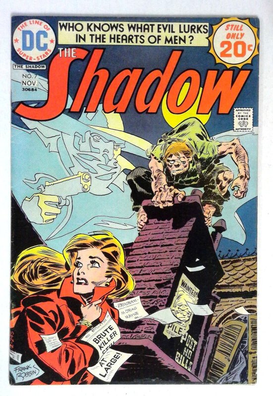 The Shadow #7 Brute Killer Frank Robbins DC (1974) G/VG