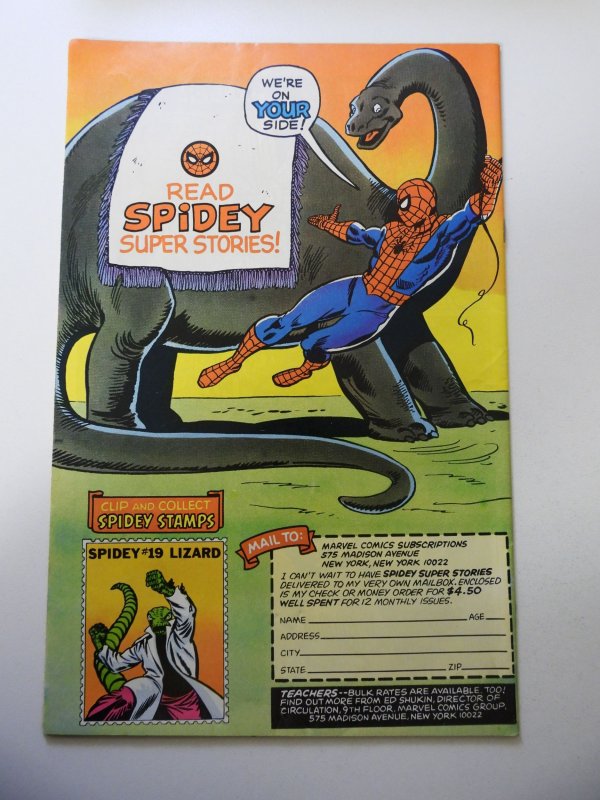 Spidey Super Stories #36 (1978) VG Condition moisture stain/soiling fc