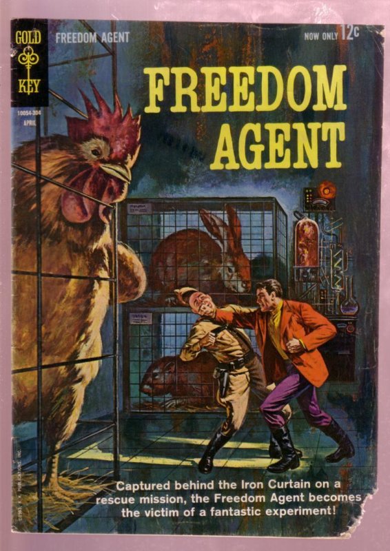 FREEDOM AGENT #1 1963- RESCUE MISSION-COLD WAR SPY-GK FR/G