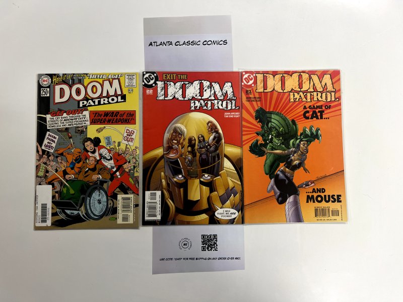 3 Exit Doom Patrol DC Comic Books # 1 21 22 Batman Superman Wonder Woman 18 JS20