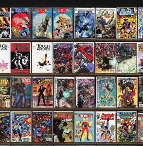Huge Lot 140+ Comics with Captain America, Touch, Cyberforce, Superman & More!