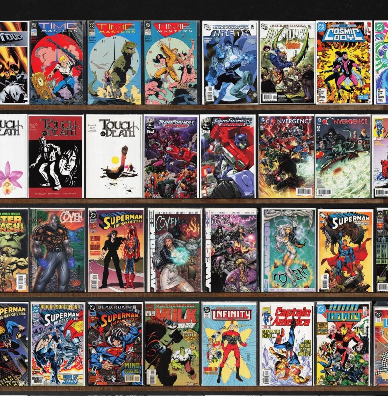 Huge Lot 140+ Comics with Captain America, Touch, Cyberforce, Superman & More!