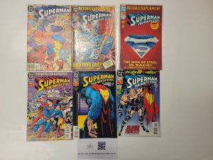 6 Superman Man of Steel DC Comic Books #22 22 27 29 34 50 TJ17