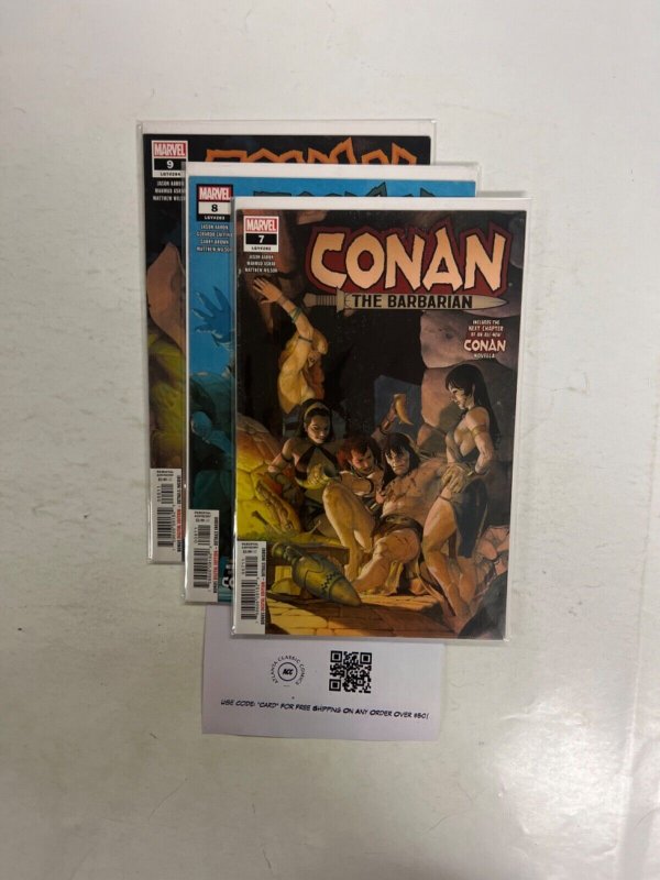 3 Conan Marvel Comic Books # 7 8 9 Avengers Defenders Thor Hulk 69 JS64