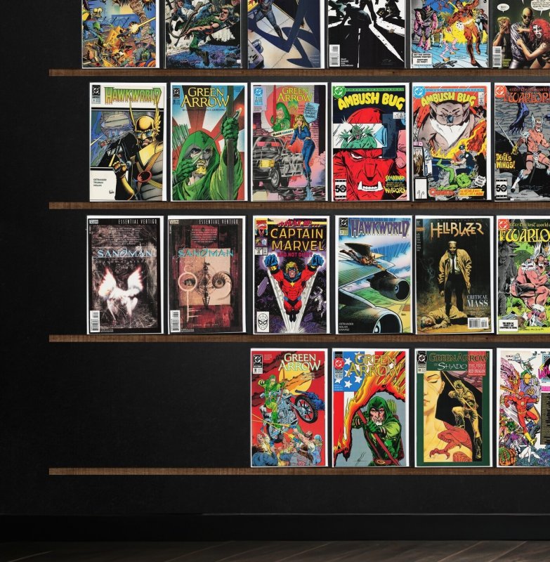 Huge Lot 150+ Comics with Warlord, Power Pack, Hawkworld, Green Lantern & More!