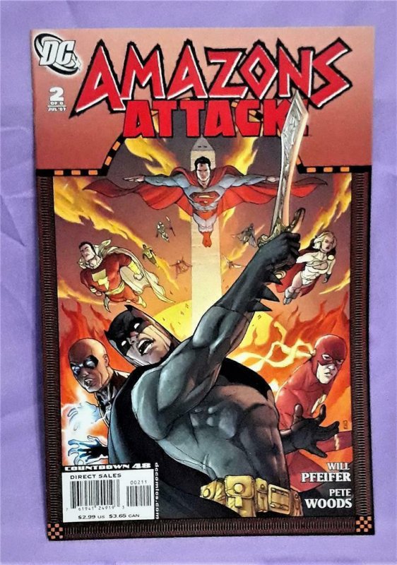 Will Pfeifer Wonder Woman AMAZONS ATTACK #1 - 6 Pete Woods (DC, 2007)! 