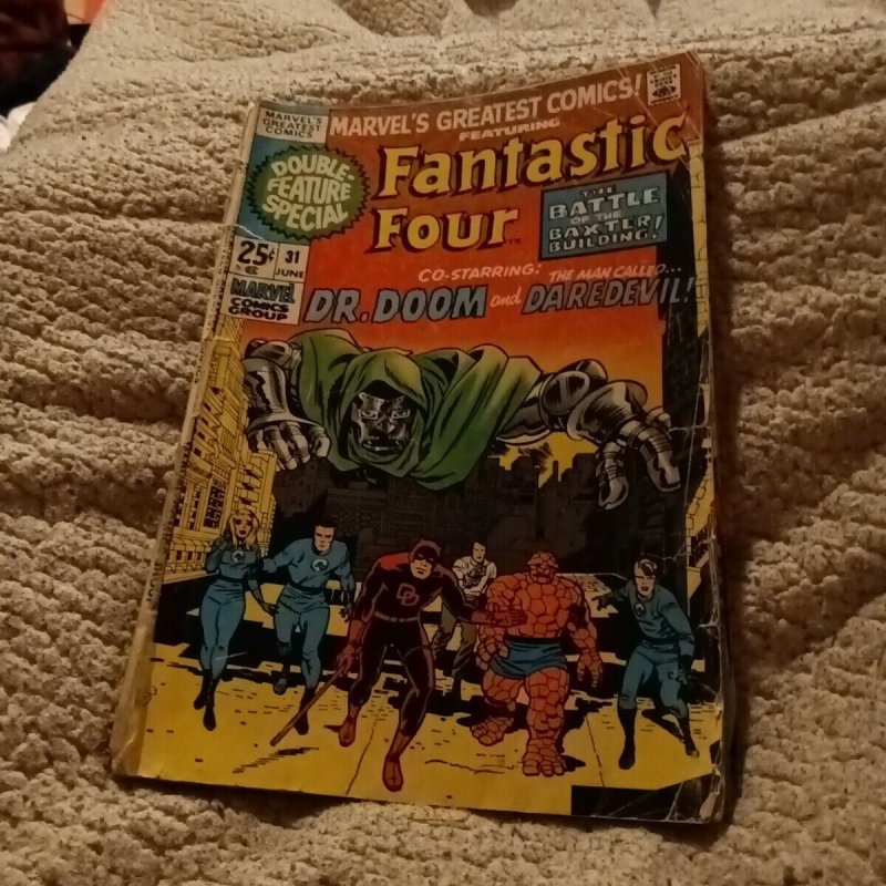 Marvel's Greatest Comics 7 Issue Fantastic Four Silver Bronze Age Lot Run set...