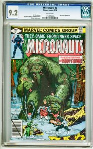 Micronauts #7 (1979) CGC 9.2! White Pages!
