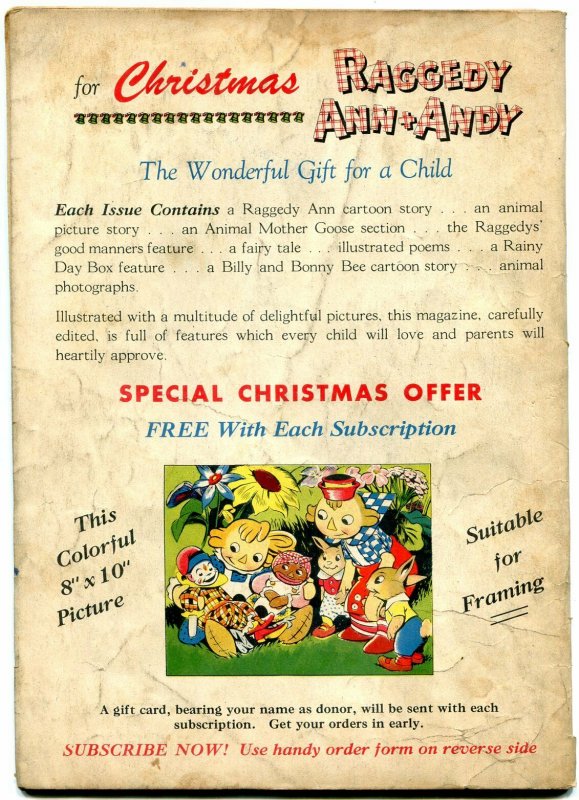 RAGGEDY ANN AND ANDY #19 '47-DELL COMICS-COCKER SPANIEL VG