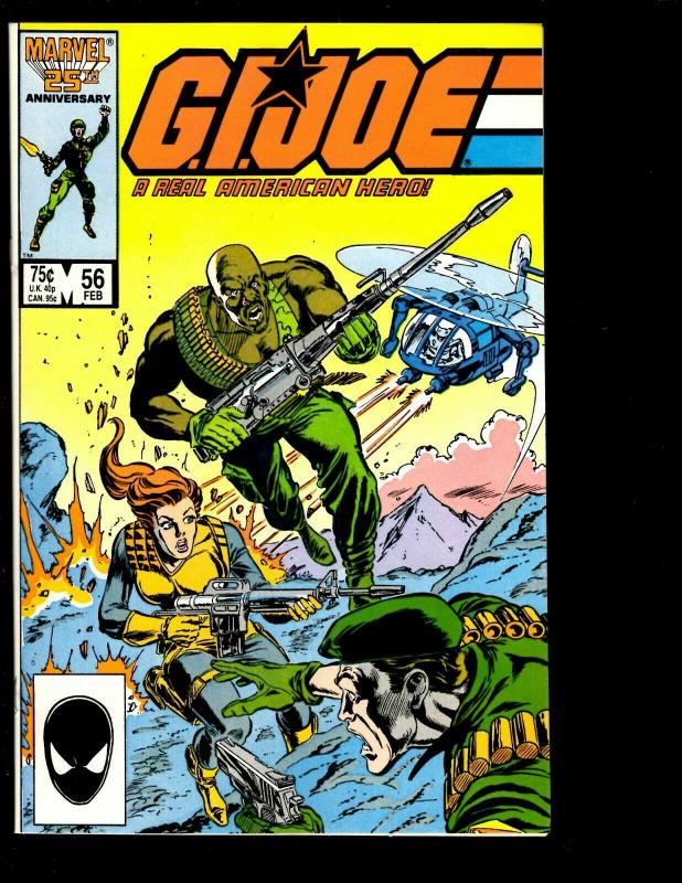 12 GI Joe Comics Marvel # 31 53 58 43 55 56 57 59 60 61 62 63 Snake Eyes DS1