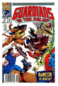 Guardians of the Galaxy #21 Marvel Comics Newsstand 2/92 (VF 8.0/Stock Photo)