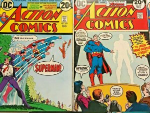 ACTION COMICS#426-430 FN-FN+ LOT 1973 SUPERMAN DC BRONZE AGE COMICS