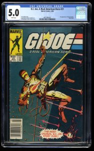 G.I. Joe, A Real American Hero #21 CGC VG/FN 5.0 1st Print Newsstand Variant