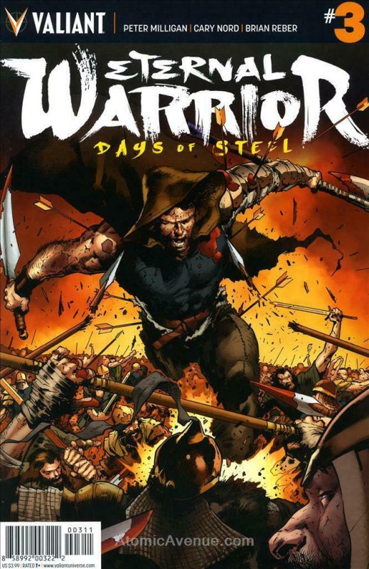 Eternal Warrior: Days of Steel #3A VF/NM; Valiant | save on shipping - details i