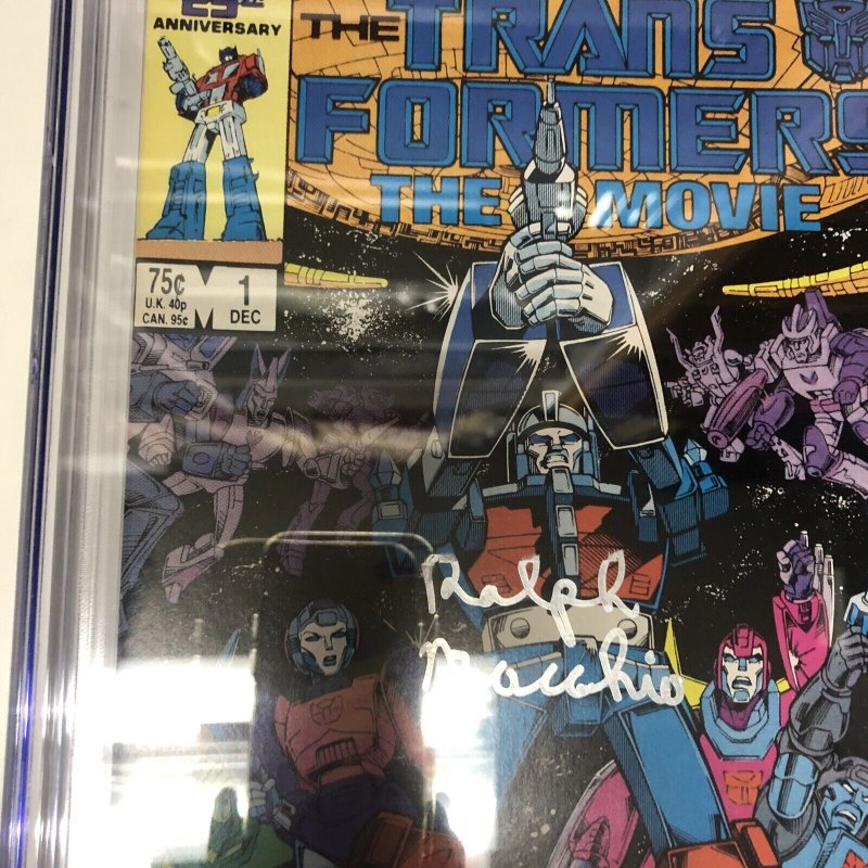 Transformers : The Movie (1986) # 1 (CGC 9.8 SS) Signed Ralph Macchio * Marvel