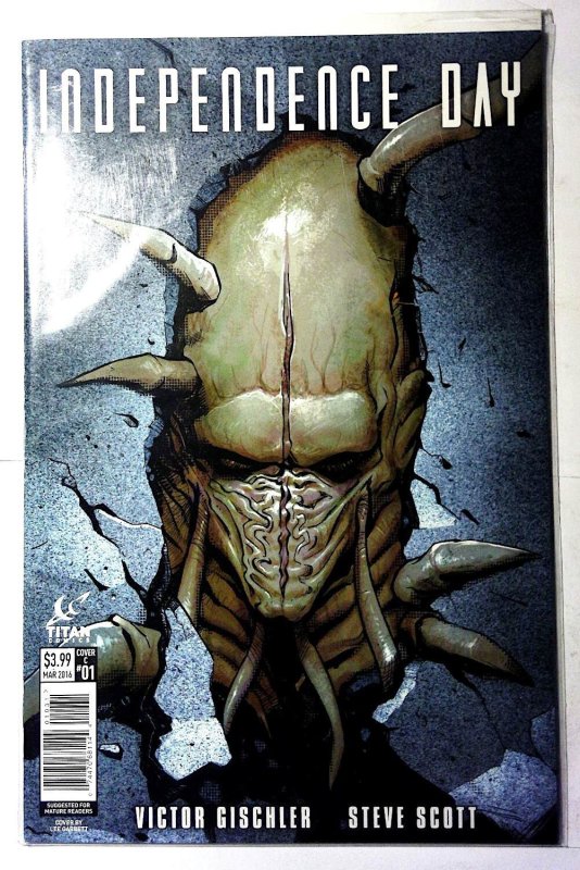 Independence Day #1 C (2016) Titan Comics Var Lee Garbett Aliens 1st Print Comic