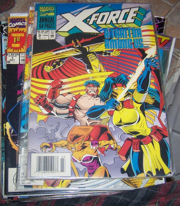 X FORCE ANNUAL # 3  1994 CABLE  NEW MUTANTS  SUNSPOT