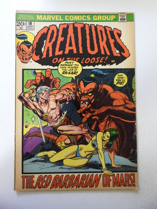 Creatures on the Loose #19 (1972) VG Condition