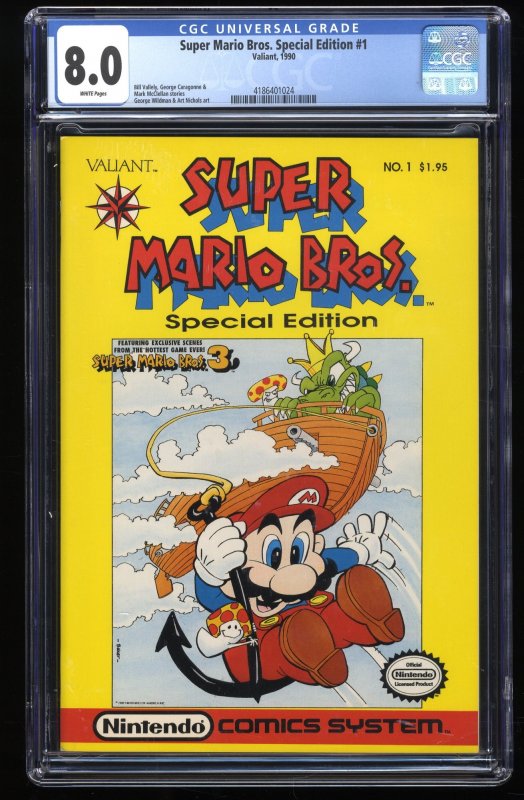 Super Mario Bros. Special Edition #1 CGC VF 8.0 White Pages