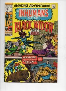 AMAZING ADVENTURES #2, FN, Inhumans, Black Widsow, Jack Kirby, 1970