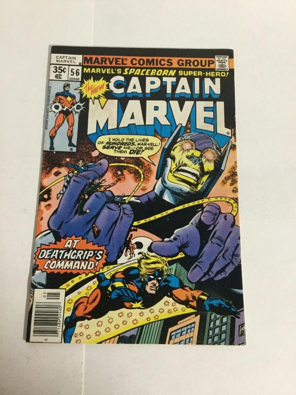 Captain Marvel 56 Vg/Fn Very Good/Fine 5.0 Marvel 