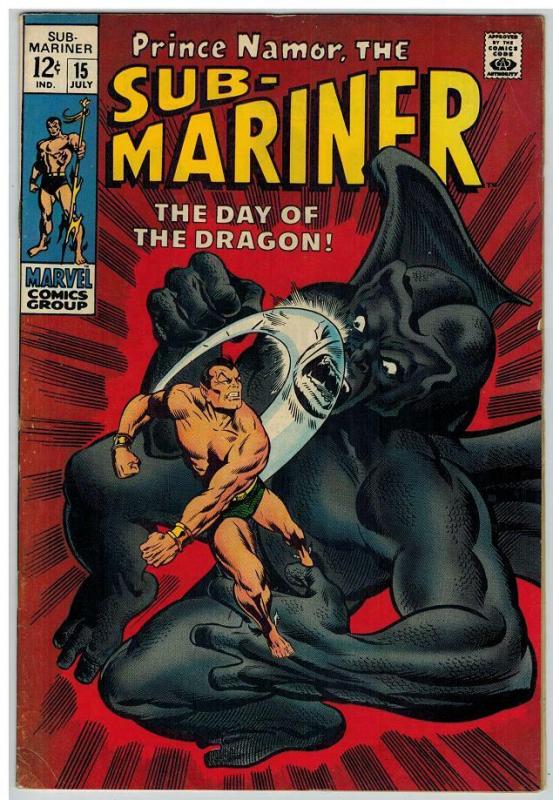 SUB MARINER 15 VG-F July 1969 COMICS BOOK