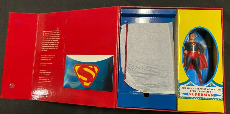 SUPERMAN MASTERPIECE COLLECTION 8 INCH STATUE AND BOX ONLY