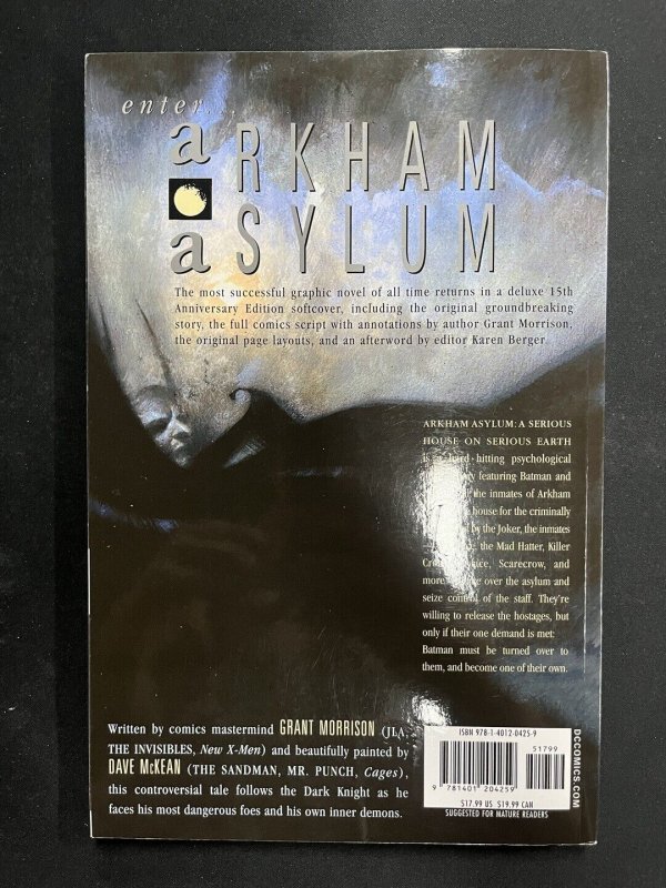 Batman Arkham Asylum 15th Anniversary TPB Grant Morrison Dave McKean