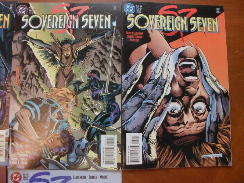 6 Near-Mint DC SOVEREIGN SEVEN (S7) #1 2 3 4 5 6 (1995) Claremont Turner Moore
