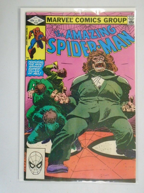 Amazing Spider-Man #232 Direct edition 4.0 VG water damage (1982 1st Series)