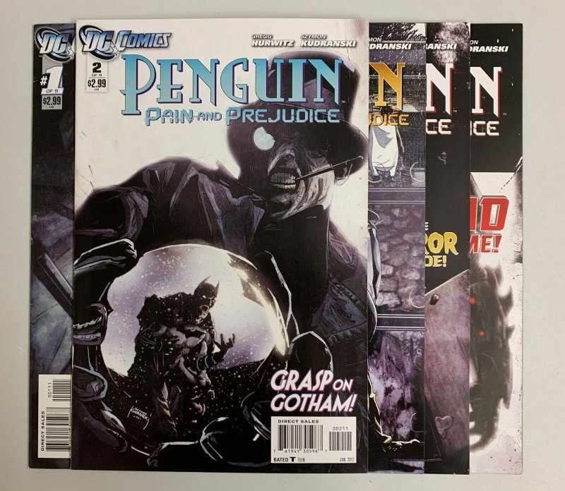 Penguin Pain and Prejudice #1-5 (DC 2011) 1 2 3 4 5 Gregh Hurwitz (8.5+)