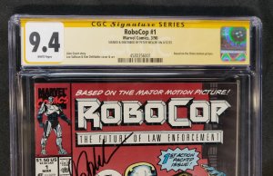 RoboCop #1 - Signed + Inscribed by Peter Weller  - CGC 9.4 - 1990