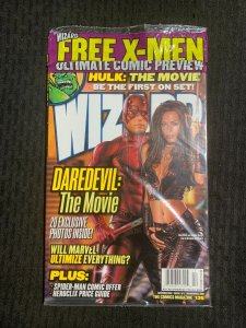 2002 WIZARD Magazine #135 SEALED Daredevil & Elektra Cover #2 w/ Inserts