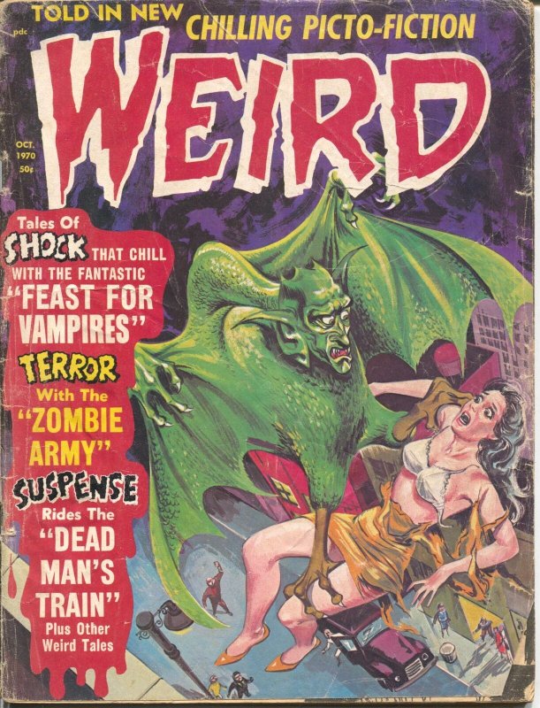 Weird Vol.4 #5 1970-Eerie-Feast For Vampires-zombie army-FR/G